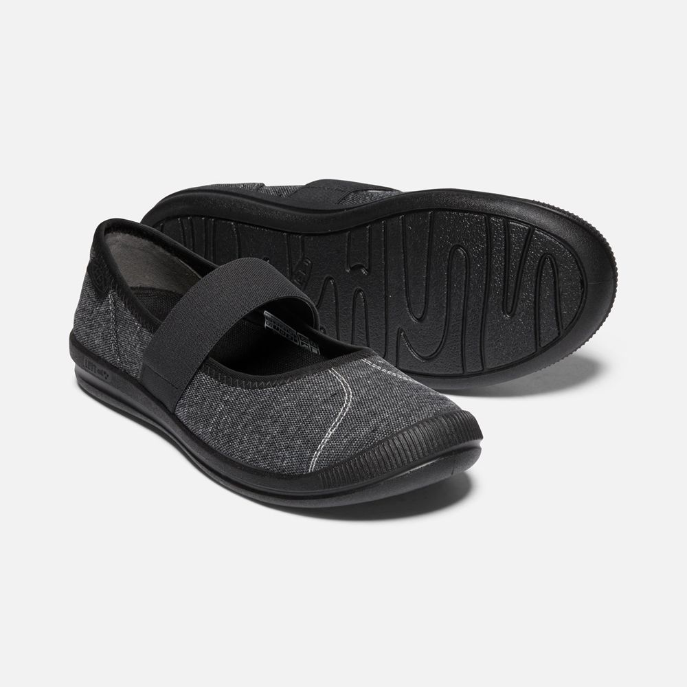 Keen Slip-On Kadın Siyah - Lorelai Mary Jane Kanvas Shoess - Türkiye PWCI51892